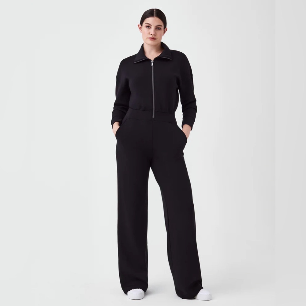 SPANX® AirEssentials Long Sleeve Wide Leg Jumpsuit